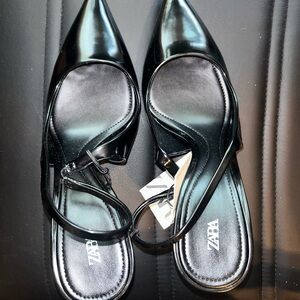Zara sling back pumps